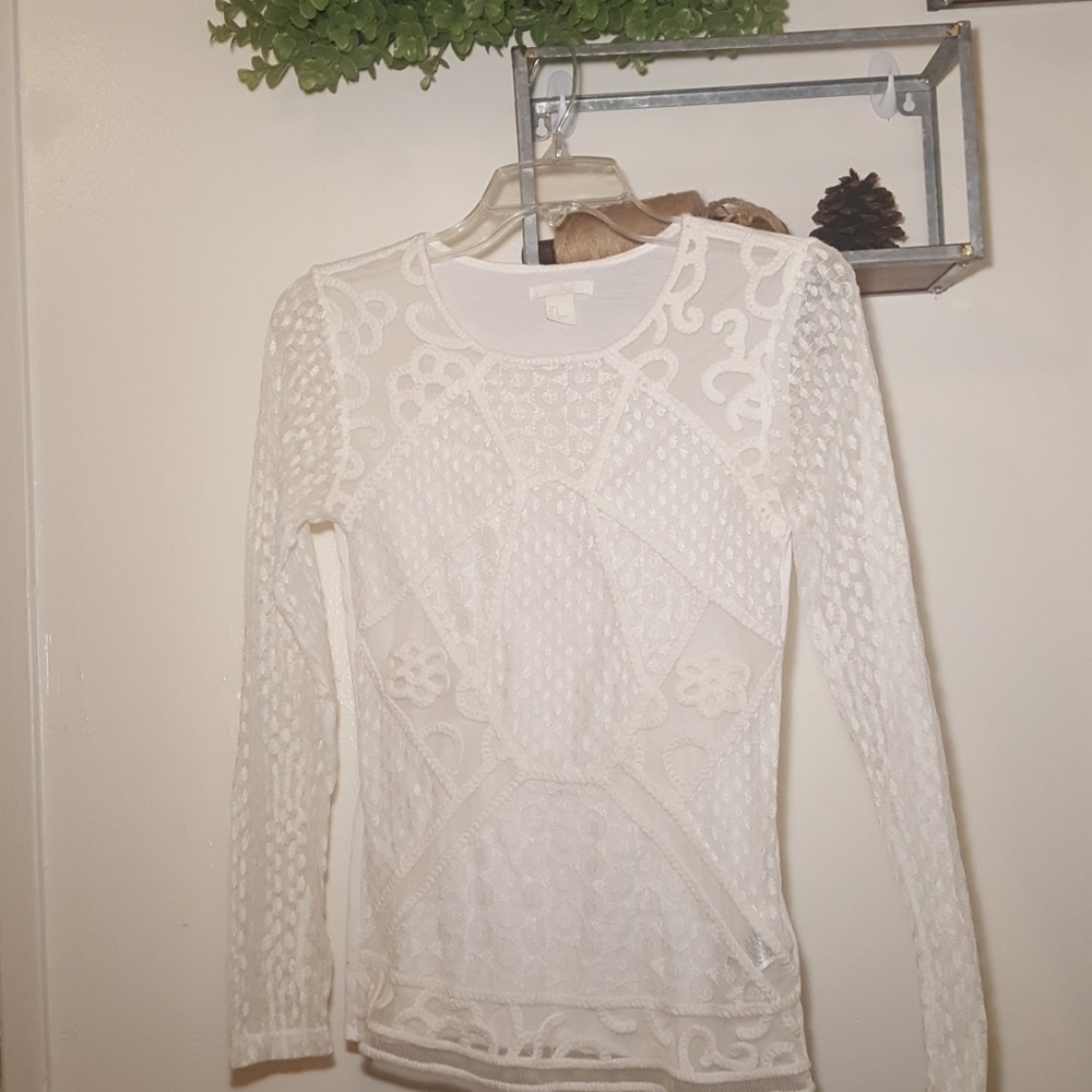 Sheer textured top